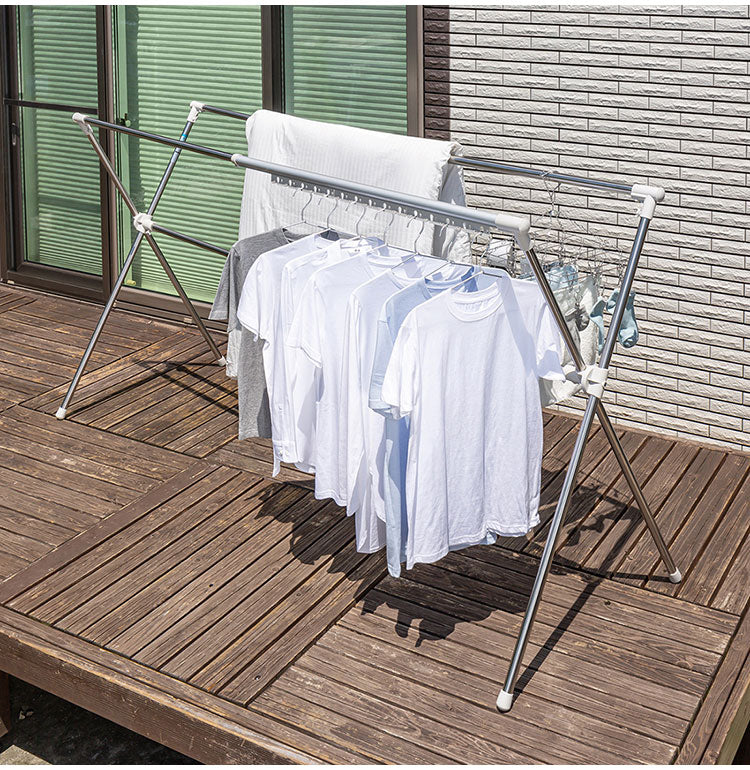 セキスイ ステンクラー多機能ふとん干し 幅134~230cm FDX-100S 積水樹脂 物干し ものほし 干し台(代引不可)