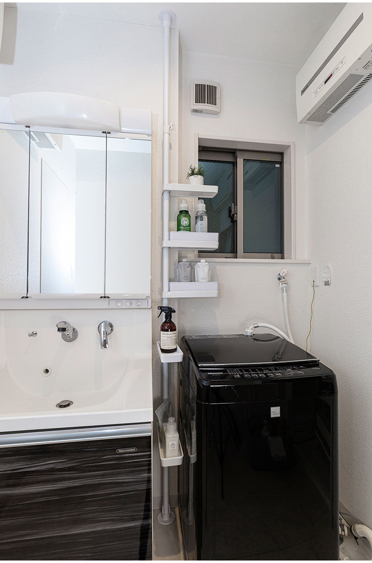 セキスイ つっぱり式スリムラック TSR-LW 積水樹脂 突っ張り 収納 省スペース コンパクト(代引不可)