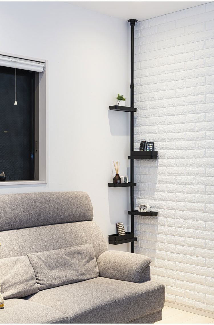 セキスイ つっぱり式スリムラック TSR-LBK 積水樹脂 突っ張り 収納 省スペース コンパクト(代引不可)