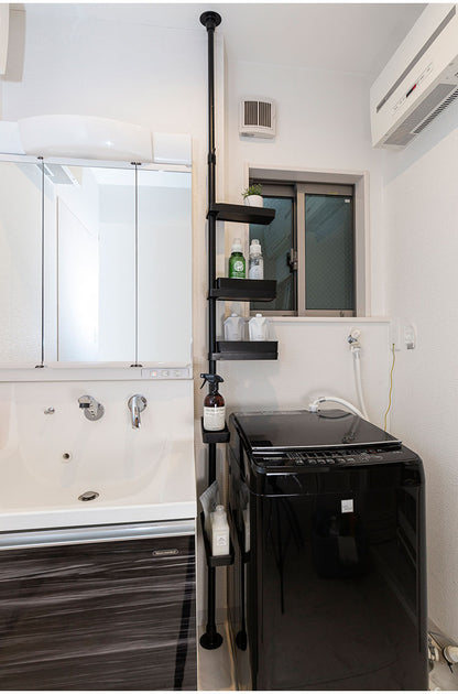 セキスイ つっぱり式スリムラック TSR-LBK 積水樹脂 突っ張り 収納 省スペース コンパクト(代引不可)