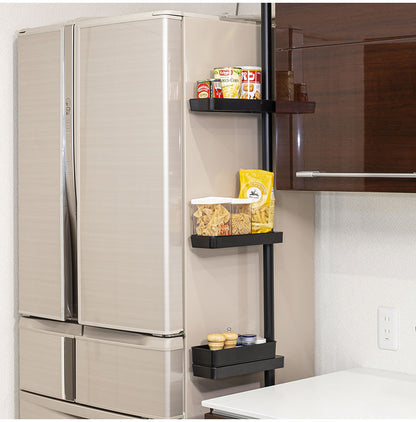 セキスイ つっぱり式スリムラック TSR-LBK 積水樹脂 突っ張り 収納 省スペース コンパクト(代引不可)