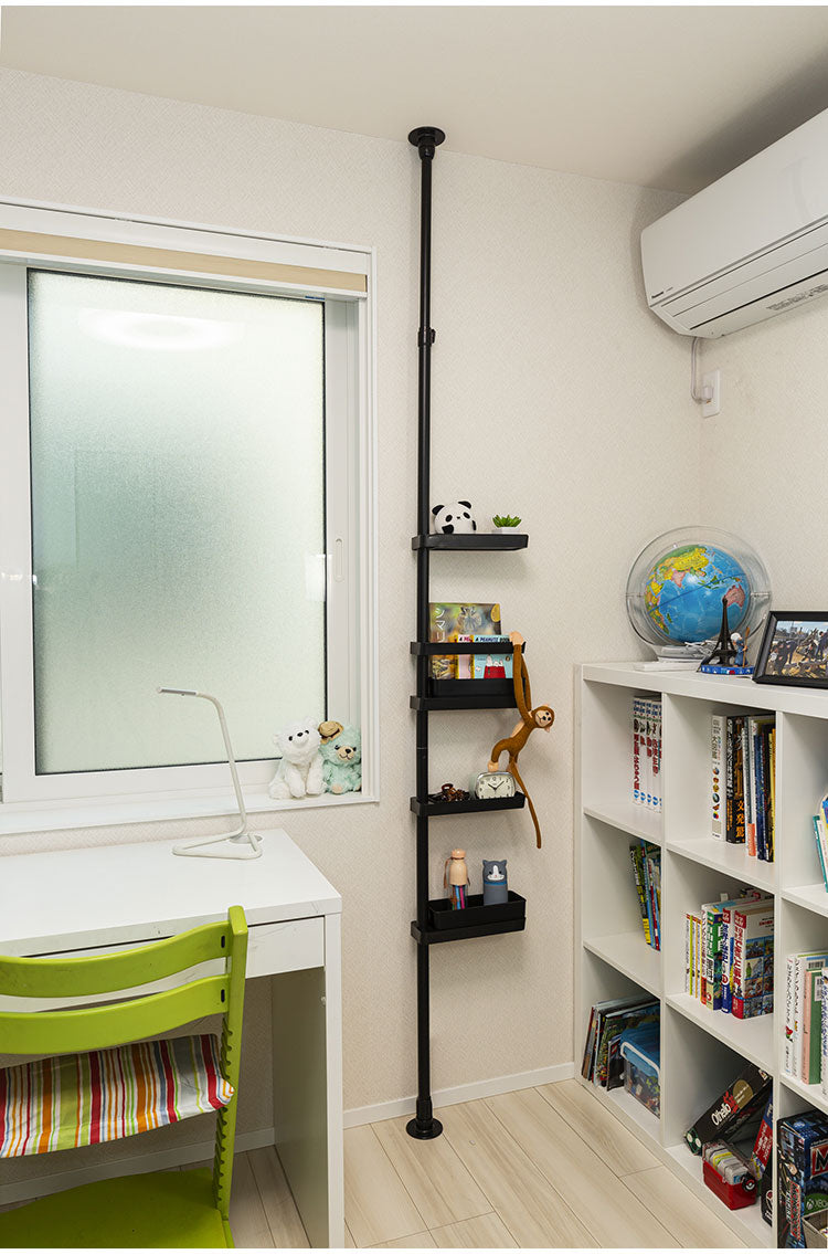 セキスイ つっぱり式スリムラック TSR-LBK 積水樹脂 突っ張り 収納 省スペース コンパクト(代引不可)