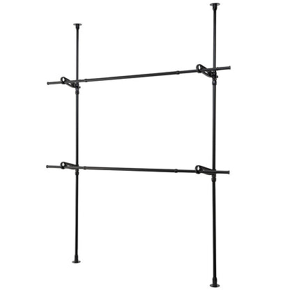 セキスイ つっぱり式ダブルポール 高さ200~275cm TWP-BK 積水樹脂 物干し ものほし 干し台(代引不可)