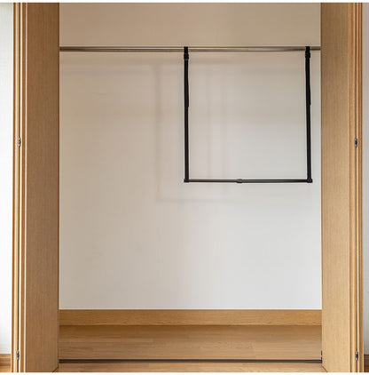 セキスイ 吊下げハンガー 伸縮ポール46~80cm TH-1BK 積水樹脂 吊り下げ コンパクト 省スペース クローゼット 押し入れ収納(代引不可)