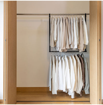 セキスイ 吊下げハンガー 伸縮ポール46~80cm TH-1BK 積水樹脂 吊り下げ コンパクト 省スペース クローゼット 押し入れ収納(代引不可)