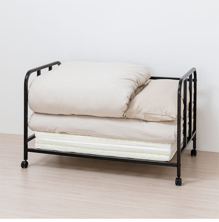 セキスイ 布団収納ラック シングル ふとん収納ラック 布団ラック ふとんラック ロボット掃除機対応 クローゼット ウォークインクローゼット 押入れ収納 押し入れ収納 黒 ブラック 積水(代引不可)