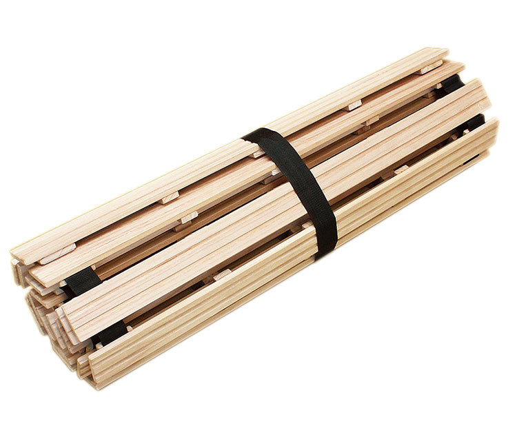 桐のロールベッド セミダブル ロール式 すのこベッド 桐 すのこマット 折りたたみ ロール すのこ 湿気対策 梅雨対策 折りたたみベッド 収納式 コンパクト 来客用(代引不可)