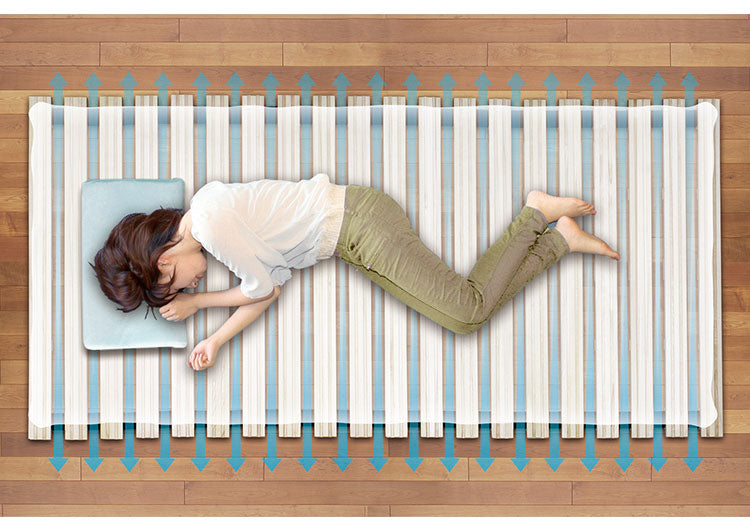 桐のロールベッド セミダブル ロール式 すのこベッド 桐 すのこマット 折りたたみ ロール すのこ 湿気対策 梅雨対策 折りたたみベッド 収納式 コンパクト 来客用(代引不可)