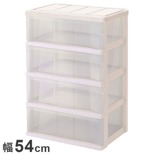 天馬 クローゼットワイド 4段 540 カプチーノ 衣類収納 収納ケース チェスト クローゼット収納 押し入れ収納 押入れ収納 tenma 幅54cm 奥行39cm 高さ79cm(代引不可)