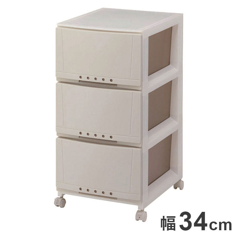 【5%OFF】天馬 プロフィックス ルームケース 3403 カプチーノ 衣類収納 収納ケース チェスト クローゼット収納 押し入れ収納 押入れ収納 tenma 幅34cm 奥行42cm 高さ68cm(代引不可)