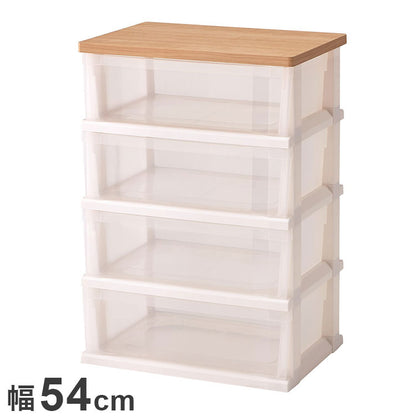 【5%OFF】天馬 木製天板ストッカー組立式4段 550 メープル 衣類収納 収納ケース チェスト クローゼット収納 押し入れ収納 押入れ収納 tenma 幅55cm 奥行40cm 高さ79cm(代引不可)