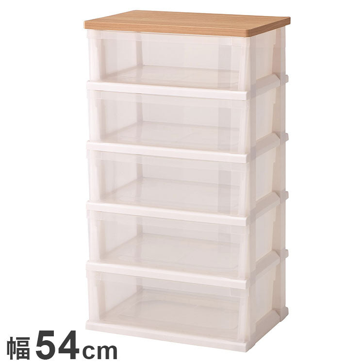 【5%OFF】天馬 木製天板ストッカー組立式5段 550 メープル 衣類収納 収納ケース チェスト クローゼット収納 押し入れ収納 押入れ収納 tenma 幅55cm 奥行40cm 高さ98cm(代引不可)