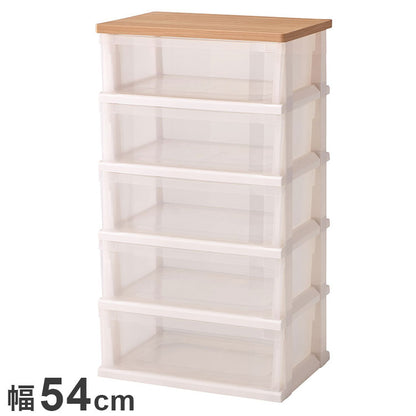 【5%OFF】天馬 木製天板ストッカー組立式5段 550 メープル 衣類収納 収納ケース チェスト クローゼット収納 押し入れ収納 押入れ収納 tenma 幅55cm 奥行40cm 高さ98cm(代引不可)