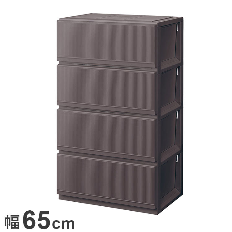 【5%OFF】天馬 プロフィックス スタイルケース組立式 6504深型 ブラウン 衣類収納 収納ケース チェスト クローゼット収納 押し入れ収納 押入れ収納 tenma 幅65cm 奥行45cm 高さ112cm(代引不可)