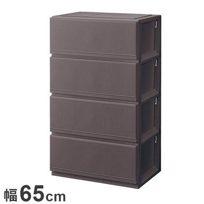 【5%OFF】天馬 プロフィックス スタイルケース組立式 6504深型 ブラウン 衣類収納 収納ケース チェスト クローゼット収納 押し入れ収納 押入れ収納 tenma 幅65cm 奥行45cm 高さ112cm(代引不可)