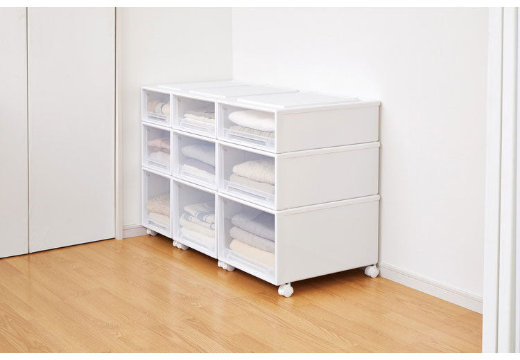 【2個セット】 天馬 fits フィッツ 衣装ケース 衣類ケース 衣装BOX 衣類BOX BOX収納 衣類収納 ケース 押し入れ タンス クローゼット WIC 整理 衣替え 幅39cm 奥行53cm 高さ30cm ホワイトクリア 53-39L(代引不可)