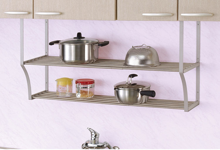 伸縮パイプ棚 2段 幅60~90cm 田窪工業所 TAKUBO TS2-90L(代引不可)