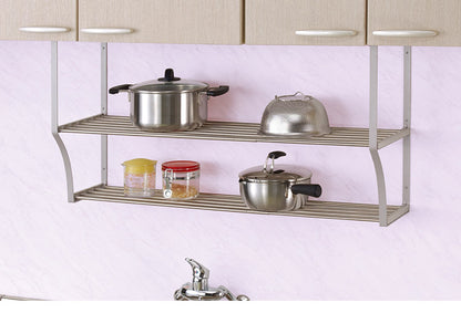 伸縮パイプ棚 2段 幅90~120cm 田窪工業所 TAKUBO TS2-120L(代引不可)