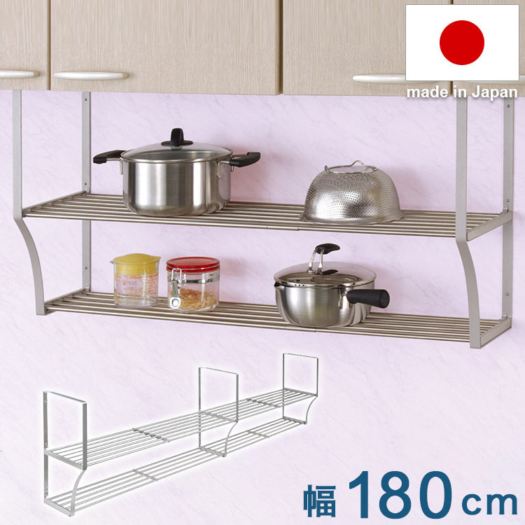 日本製 水切りパイプ棚A 2段 幅180cm 田窪工業所 TAKUBO PA2-180(代引不可)