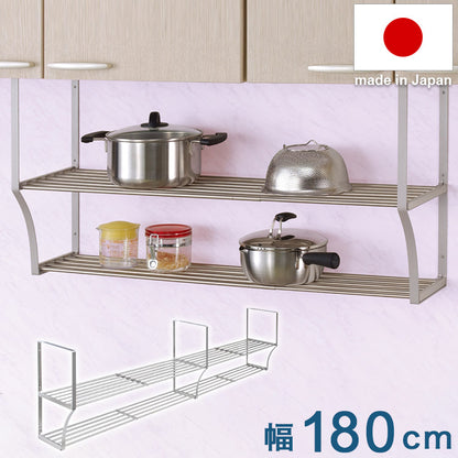 日本製 水切りパイプ棚A 2段 幅180cm 田窪工業所 TAKUBO PA2-180(代引不可)