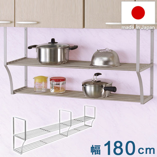 日本製 水切りパイプ棚A 2段 幅180cm 田窪工業所 TAKUBO PA2-180(代引不可)