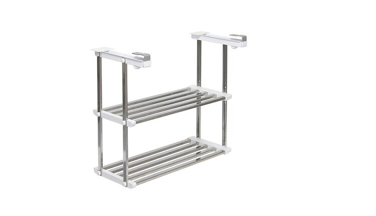 伸縮吊戸下はさみ棚 2段 幅55~95cm 田窪工業所 TAKUBO HM2-90L(代引不可)