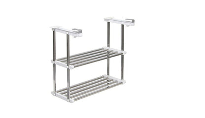 伸縮吊戸下はさみ棚 2段 幅55~95cm 田窪工業所 TAKUBO HM2-90L(代引不可)