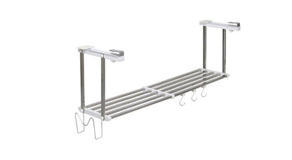 伸縮吊戸下はさみ棚 1段 幅55~95cm フック・まな板スタンド付き 田窪工業所 TAKUBO HM1-90LK(代引不可)