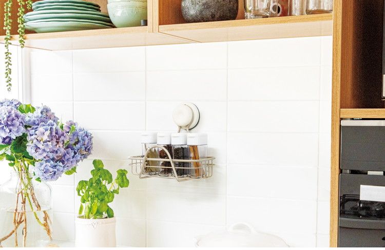 強力吸盤 マルチラック キッチン収納 簡単設置(代引不可)