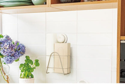 強力吸盤 ラップホルダー キッチン収納 簡単設置(代引不可)