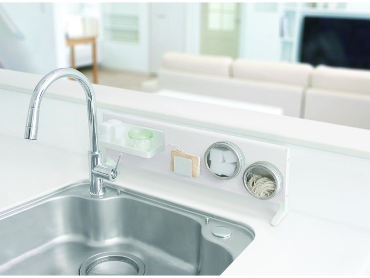 マグネットボード スタンド 幅60cm ロータイプ 置き型 スタンド式 ボード単品 キッチン収納 マグネット収納 スチールボード デスク 卓上 カウンター上 白 ホワイト(代引不可)