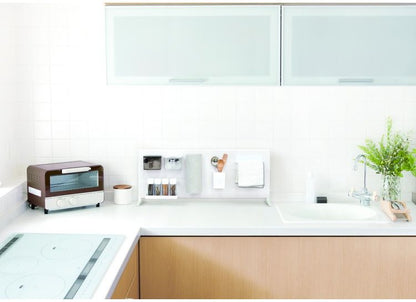 マグネットボード スタンド 幅60cm ハイタイプ 置き型 スタンド式 ボード単品 キッチン収納 マグネット収納 スチールボード デスク 卓上 カウンター上 白 ホワイト(代引不可)