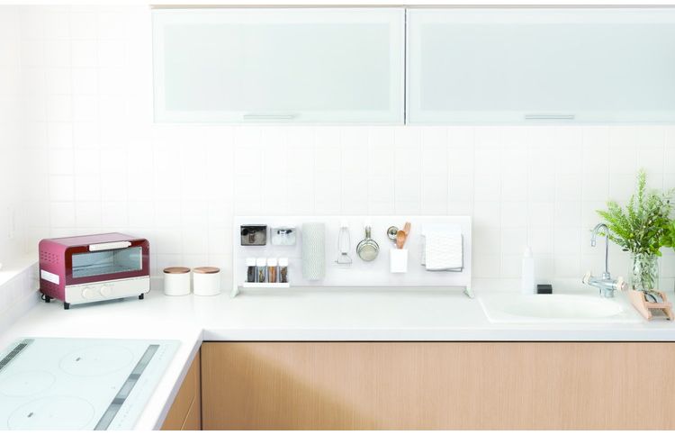 マグネットボード スタンド 幅90cm ハイタイプ 置き型 スタンド式 ボード単品 キッチン収納 マグネット収納 スチールボード デスク 卓上 カウンター上 白 ホワイト(代引不可)