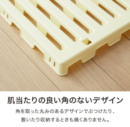 日本製 赤ちゃん用 折りたたみすのこベッド ベビーサイズ 耐荷重100kg ベビーベッド対応 エアースリープ ベビー 湿気 対策 除湿 高床 防カビ 通気性 折りたたみ すのこマット プラスチック すのこ(代引不可)