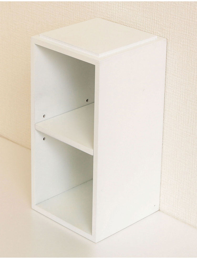 スタッキングdeトイレ収納 オープン トイレ収納 トイレラック 棚 ラック スリム 省スペース トイレットペーパー 掃除用品 収納 単品 自由に 組み合わせ 棚板の高さ 調節可能 幅15cm 奥行15cm 高さ30cm(代引不可)