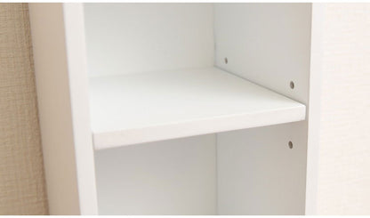 スタッキングdeトイレ収納 オープン トイレ収納 トイレラック 棚 ラック スリム 省スペース トイレットペーパー 掃除用品 収納 単品 自由に 組み合わせ 棚板の高さ 調節可能 幅15cm 奥行15cm 高さ30cm(代引不可)