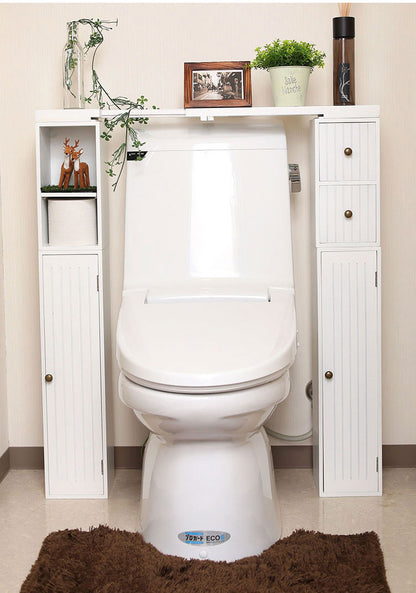 スタッキングdeトイレ収納 天板のみ 伸縮天板 幅60cm~80cm 伸縮式 天板 完成品 伸長式 単品 収納 奥行15cm 高さ3cmトイレタンク上 スペース 有効活用 省スペース 耐荷重 1kg コンパクト(代引不可)