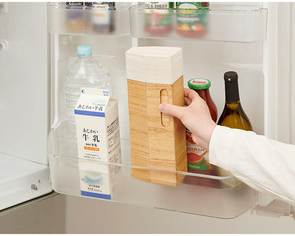 kirisai 日本製 桐の冷蔵こめ櫃 1kg 米びつ 冷蔵庫 一合マス蓋付き スリム 冷蔵庫に入る こめびつ 片手で計れる フタ付き 保存容器 ライスストッカー 米櫃 桐 木製 桐製 おしゃれ OSPO-1(代引不可)