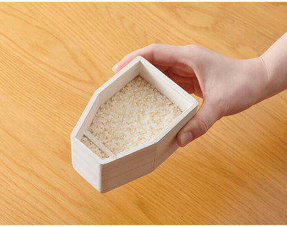 kirisai 日本製 桐の冷蔵こめ櫃 1kg 米びつ 冷蔵庫 一合マス蓋付き スリム 冷蔵庫に入る こめびつ 片手で計れる フタ付き 保存容器 ライスストッカー 米櫃 桐 木製 桐製 おしゃれ OSPO-1(代引不可)