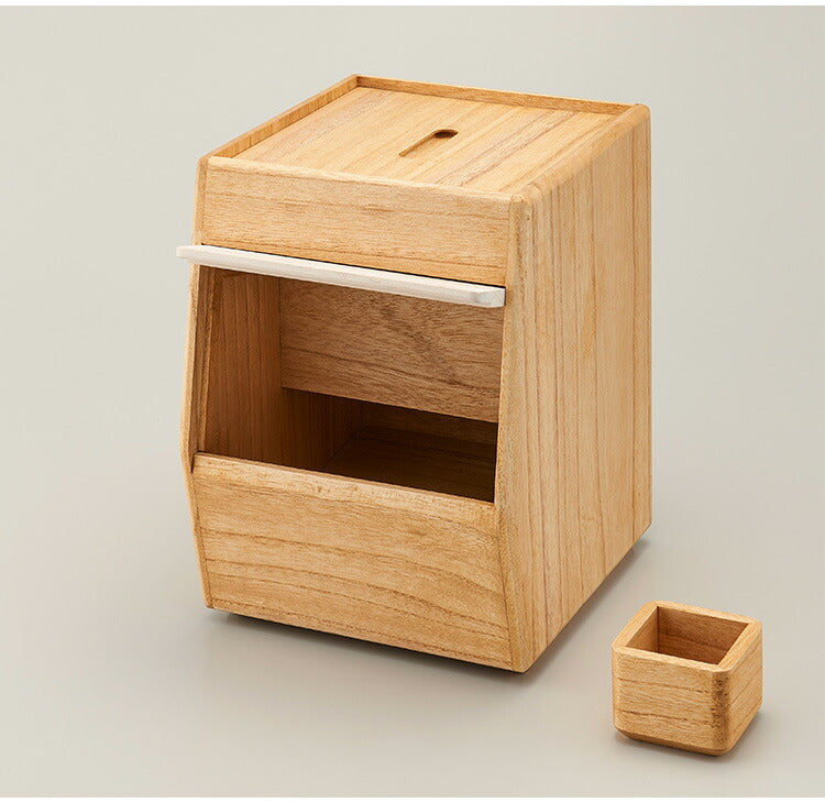 kirisai 日本製 桐のこめ櫃 5kg 米びつ 一合升付き 桐 木製 桐製 調湿 ライスストッカー 底のお米が取りやすい こめびつ 米櫃 保存容器 おしゃれ OSPO-5(代引不可)