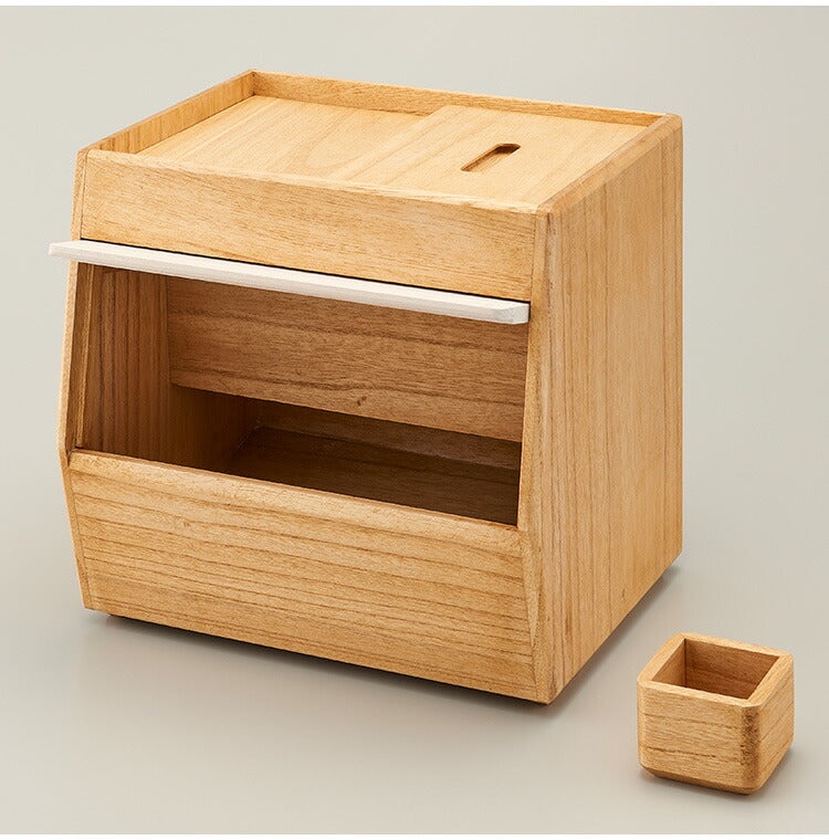 kirisai 日本製 桐のこめ櫃 10kg 米びつ 一合升付き 桐 木製 桐製 調湿 ライスストッカー 底のお米が取りやすい こめびつ 米櫃 保存容器 おしゃれ OSPO-10(代引不可)