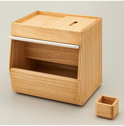 kirisai 日本製 桐のこめ櫃 10kg 米びつ 一合升付き 桐 木製 桐製 調湿 ライスストッカー 底のお米が取りやすい こめびつ 米櫃 保存容器 おしゃれ OSPO-10(代引不可)