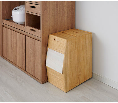 kirisai 日本製 桐のこめ櫃 20kg 米びつ キャスター付き スリム 収納 一合升付き 桐 木製 桐製 調湿 ライスストッカー 隠しキャスター こめびつ 米櫃 保存容器 おしゃれ OSPO-20(代引不可)