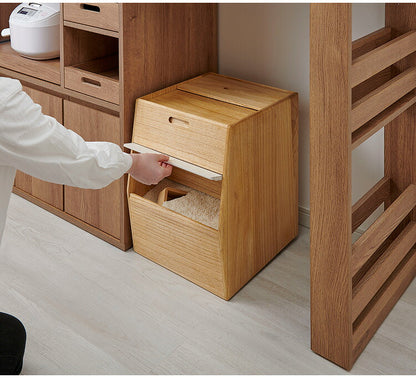 kirisai 日本製 桐のこめ櫃 30kg 米びつ キャスター付き スリム 収納 一合升付き 桐 木製 桐製 調湿 ライスストッカー 隠しキャスター こめびつ 米櫃 保存容器 おしゃれ OSPO-30(代引不可)