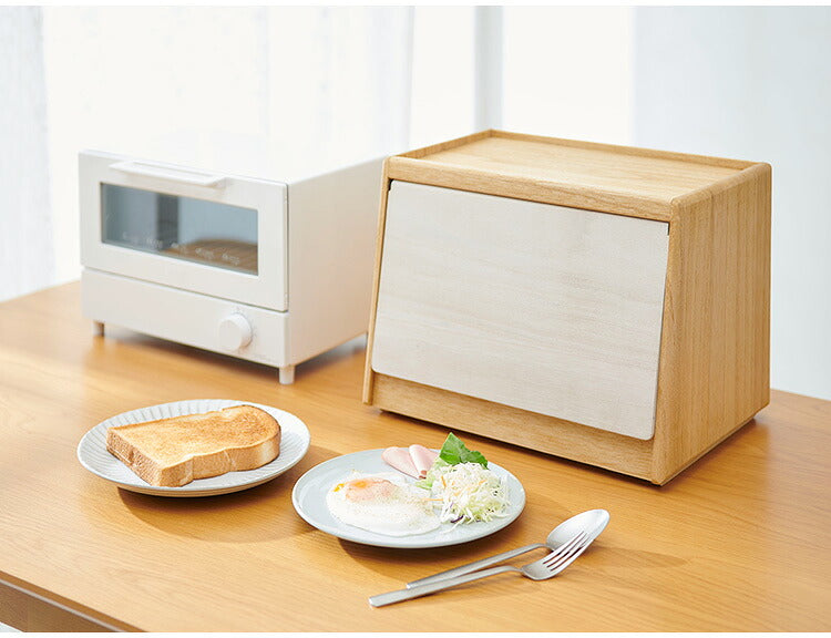 kirisai 日本製 桐のパン櫃 ブレッドケース パンケース 桐 木製 桐製 調湿 2斤サイズ 食パン 収納 ブレッドボックス 保存容器 おしゃれ OSPP-2(代引不可)