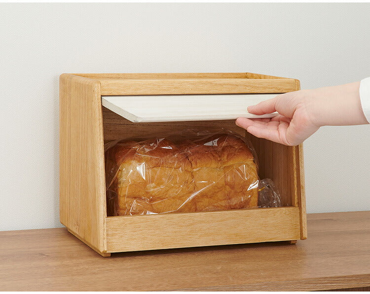 kirisai 日本製 桐のパン櫃 ブレッドケース パンケース 桐 木製 桐製 調湿 2斤サイズ 食パン 収納 ブレッドボックス 保存容器 おしゃれ OSPP-2(代引不可)