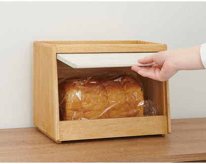 kirisai 日本製 桐のパン櫃 ブレッドケース パンケース 桐 木製 桐製 調湿 2斤サイズ 食パン 収納 ブレッドボックス 保存容器 おしゃれ OSPP-2(代引不可)