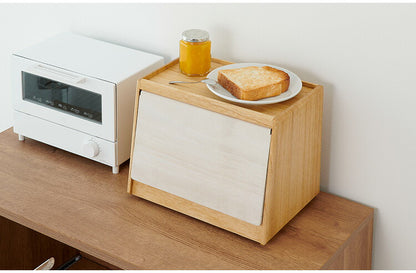 kirisai 日本製 桐のパン櫃 ブレッドケース パンケース 桐 木製 桐製 調湿 2斤サイズ 食パン 収納 ブレッドボックス 保存容器 おしゃれ OSPP-2(代引不可)