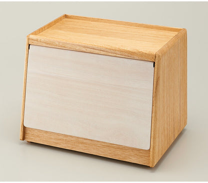 kirisai 日本製 桐のパン櫃 ブレッドケース パンケース 桐 木製 桐製 調湿 2斤サイズ 食パン 収納 ブレッドボックス 保存容器 おしゃれ OSPP-2(代引不可)