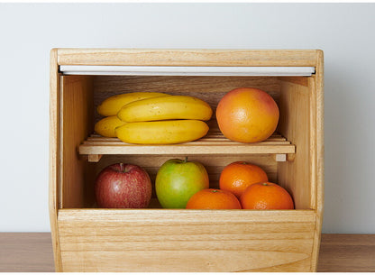 kirisai 日本製 桐のやさい櫃 野菜ストッカー すのこ棚板付き 桐 木製 桐製 調湿 野菜 保存 ケース 収納 根菜・果物の保存にも 野菜櫃 保存容器 おしゃれ OSPY-1(代引不可)